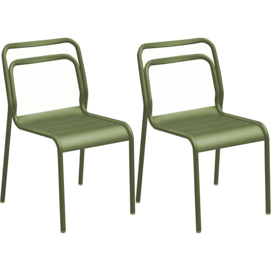  Chaises En Aluminium Eos (lot De 2)