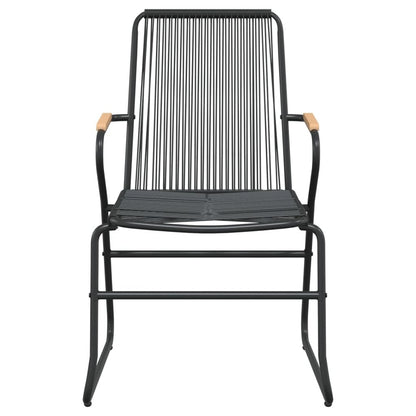 VIDAXL Chaises De Jardin 4 Pcs Noir 58x59x85,5 Cm Rotin Pvc