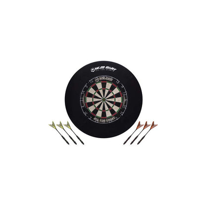  Cible De Fléchettes Traditionnelle 45 Cm Et Anneau De Protection Extérieur