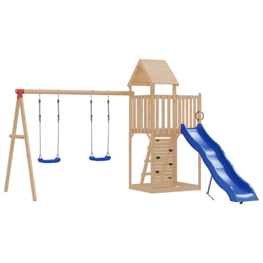 VIDAXL Sièges De Balançoire Avec Pierres D'escalade 2 Pcs Bleu Pe