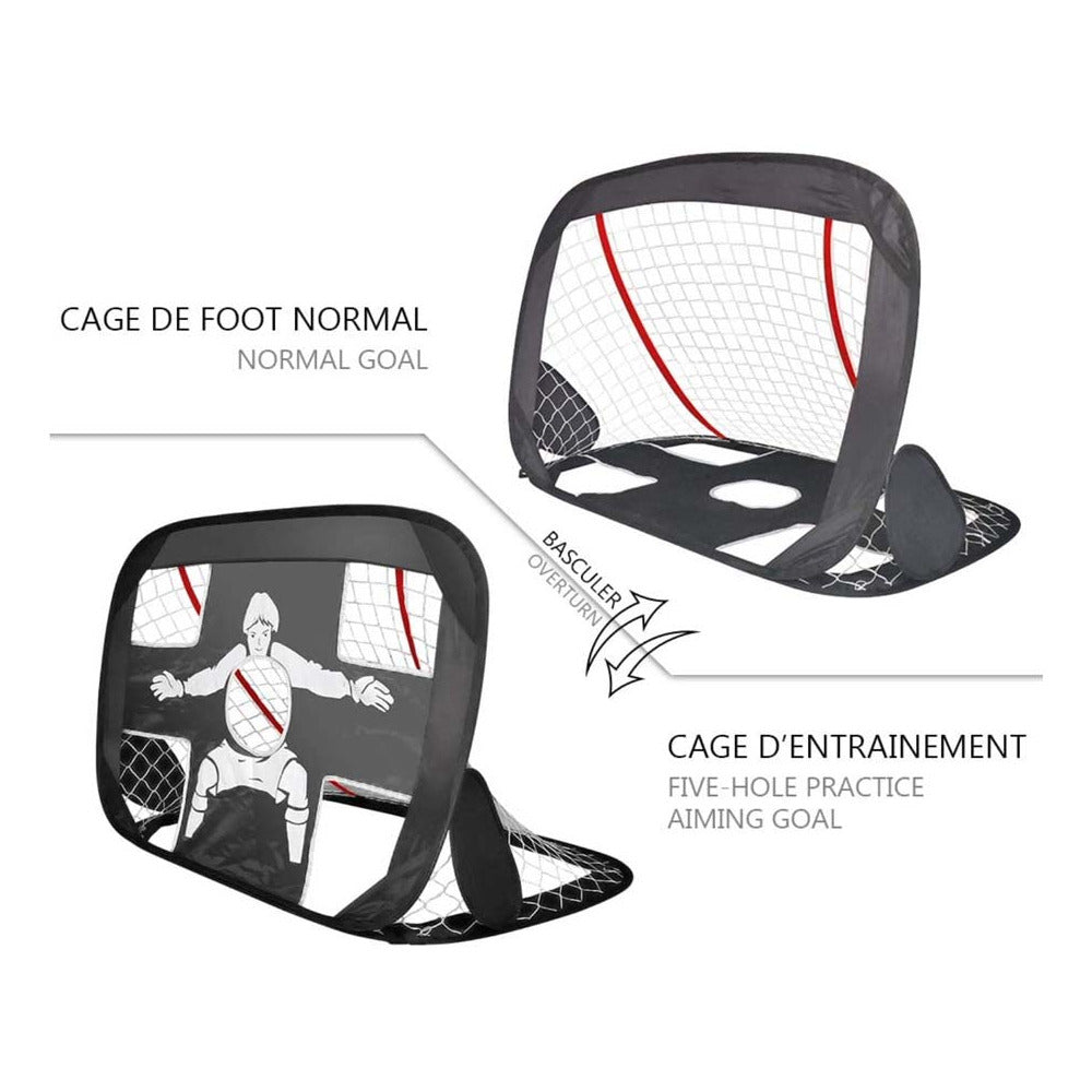  Cage De Foot Pliable 2 En 1 Newbie 120 X 90 Cm