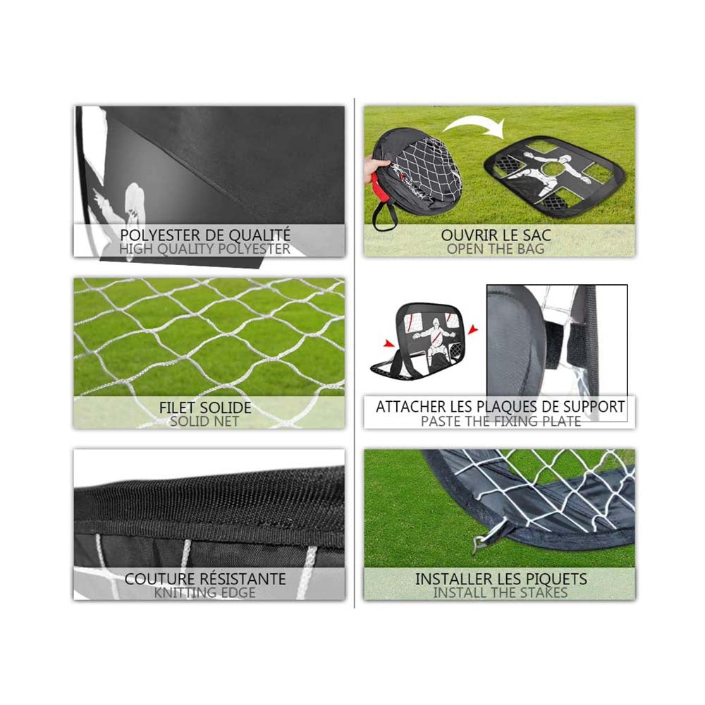  Cage De Foot Pliable 2 En 1 Newbie 120 X 90 Cm
