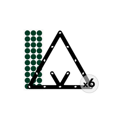  Triangle De Positionnement Multi-combinaisons Pour Billes De 57mm (lot De 6)