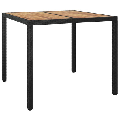 VIDAXL Ensemble De Salle à Manger De Jardin Avec Coussins 3 Pcs Noir