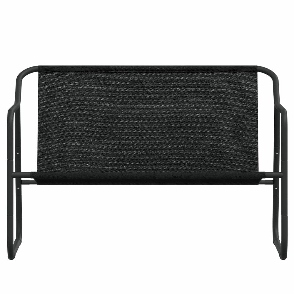 VIDAXL Banc De Jardin à 2 Places Avec Coussin Anthracite Acier