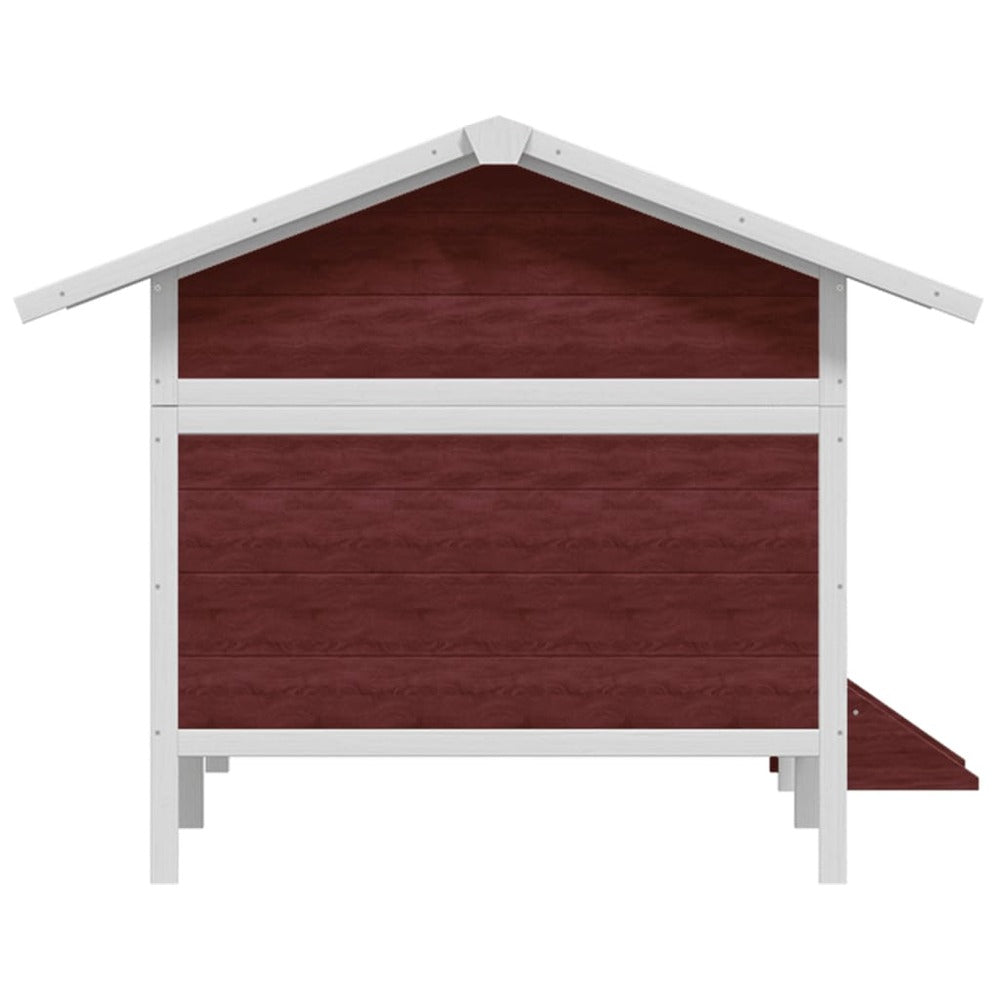 VIDAXL Chenil Moka 159x120x88,5 Cm Bois De Pin Solide