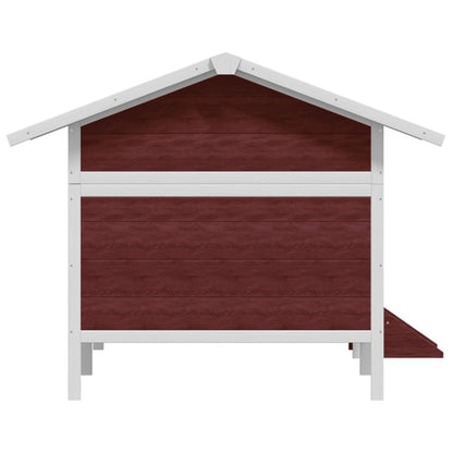 VIDAXL Chenil Moka 159x120x88,5 Cm Bois De Pin Solide