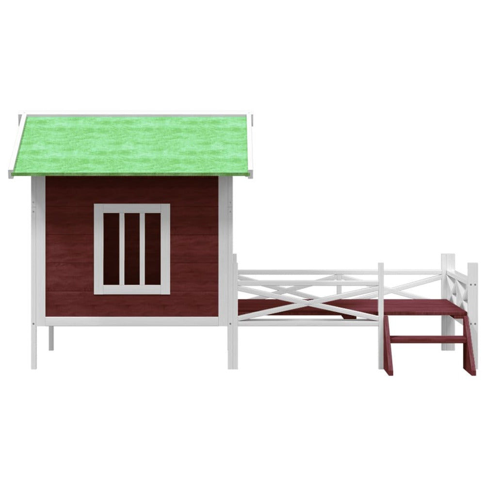 VIDAXL Chenil Moka 159x120x88,5 Cm Bois De Pin Solide