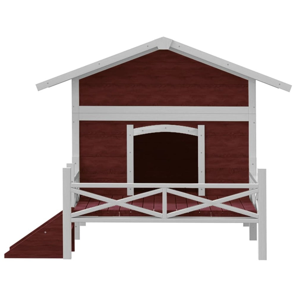 VIDAXL Chenil Moka 159x120x88,5 Cm Bois De Pin Solide