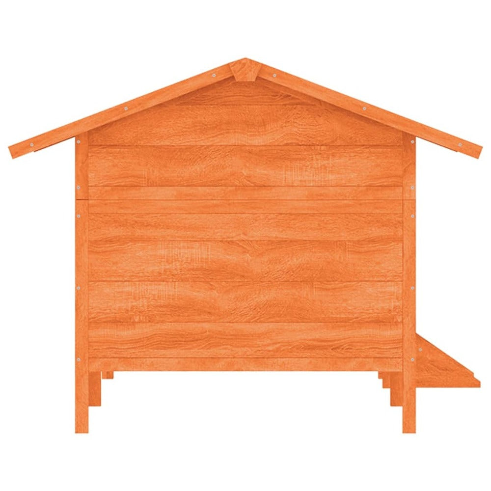 VIDAXL Chenil Marron 159x120x88,5 Cm Bois De Pin Solide