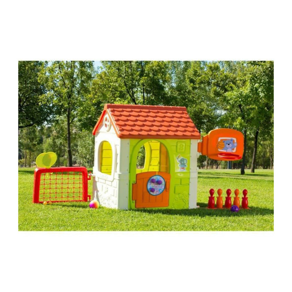 Feber - Maison De Jeu Avec 6 Activités Sportives Inclues Et Accessoires