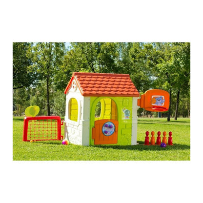 Feber - Maison De Jeu Avec 6 Activités Sportives Inclues Et Accessoires