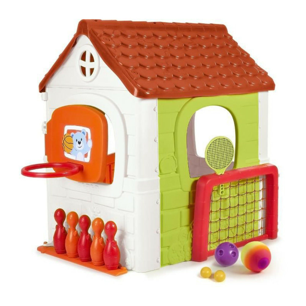 Feber - Maison De Jeu Avec 6 Activités Sportives Inclues Et Accessoires