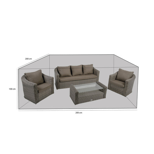  Housse De Protection Salon De Jardin Imperméable Et Résistante Aux Uv En Polyester Bleu Marine - Mobilier De Jardin - 200x200x100cm