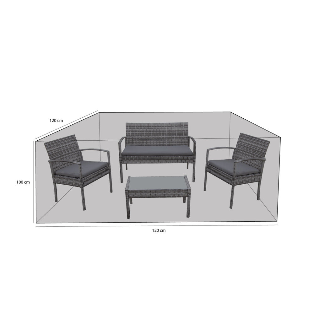  Housse De Protection Salon De Jardin Imperméable Et Résistante Aux Uv En Polyester Bleu Marine - Mobilier De Jardin - 120x120x100cm