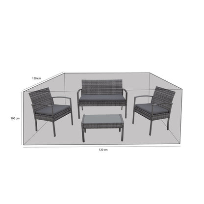  Housse De Protection Salon De Jardin Imperméable Et Résistante Aux Uv En Polyester Bleu Marine - Mobilier De Jardin - 120x120x100cm