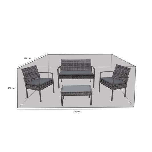  Housse De Protection Salon De Jardin Imperméable Et Résistante Aux Uv En Polyester Bleu Marine - Mobilier De Jardin - 120x120x100cm