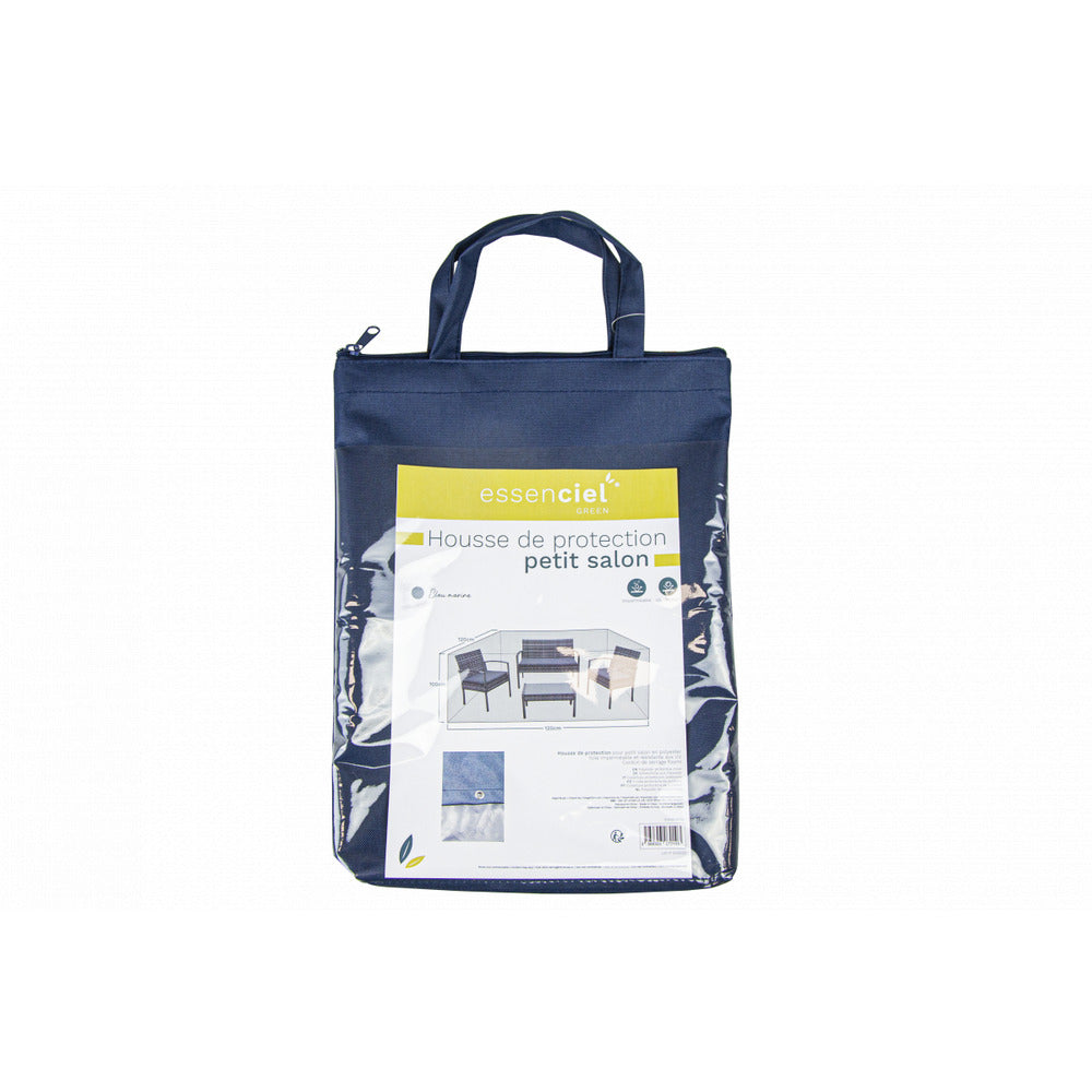  Housse De Protection Salon De Jardin Imperméable Et Résistante Aux Uv En Polyester Bleu Marine - Mobilier De Jardin - 120x120x100cm