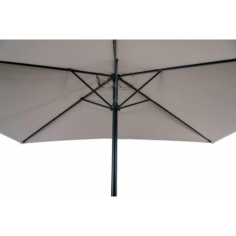  Parasol Rectangulaire Beige 2x3m Aluminium Et Polyester Avec Manivelle - Parasol Droit - Mobilier De Jardin