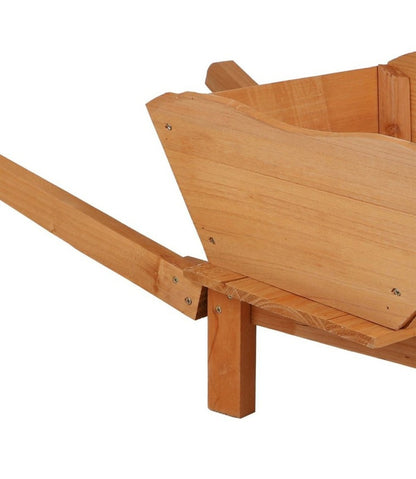  Porte Plantes Brouette Bois Naturel