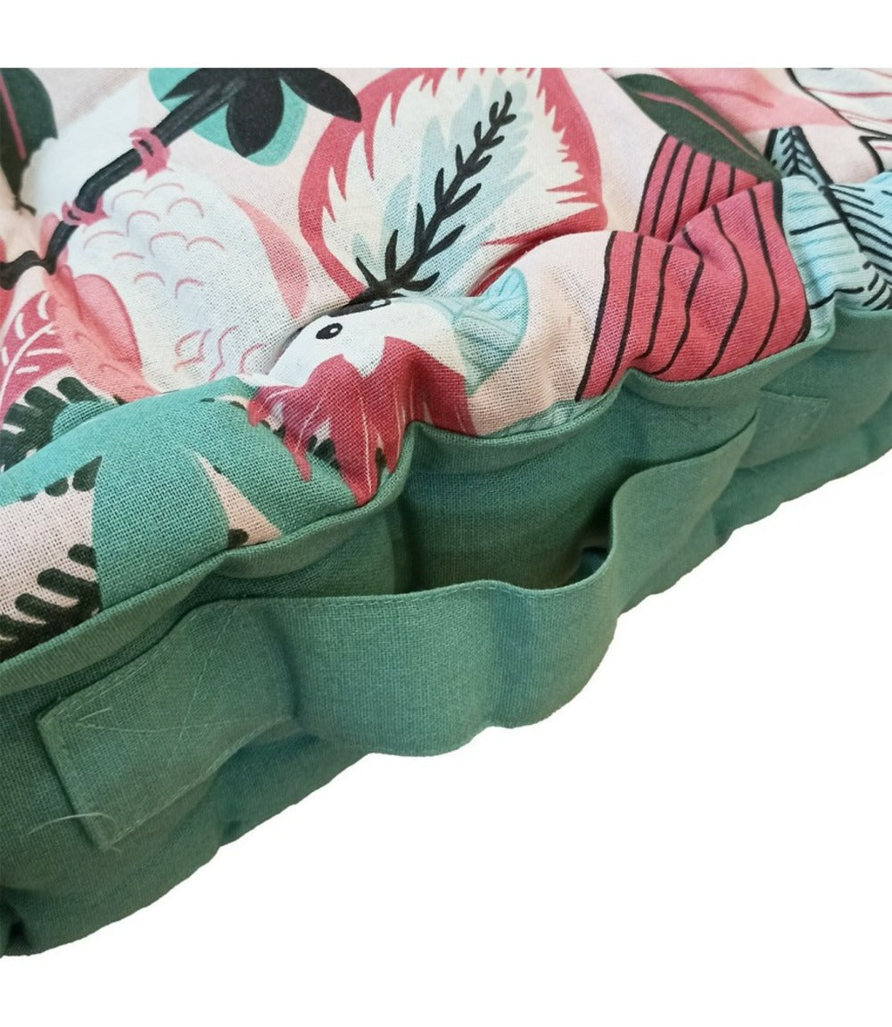  Coussin Palette 60x120 Cm Graphique Rose Coton