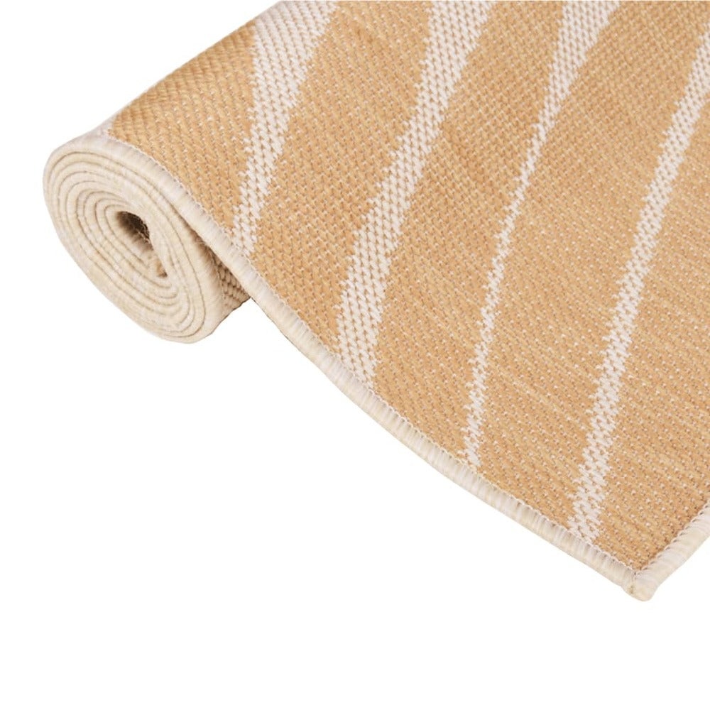 VIDAXL Tapis à Tissage Plat D'extérieur 120x170 Cm Motif De Feuille