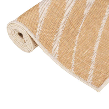VIDAXL Tapis à Tissage Plat D'extérieur 120x170 Cm Motif De Feuille