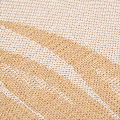 VIDAXL Tapis à Tissage Plat D'extérieur 120x170 Cm Motif De Feuille