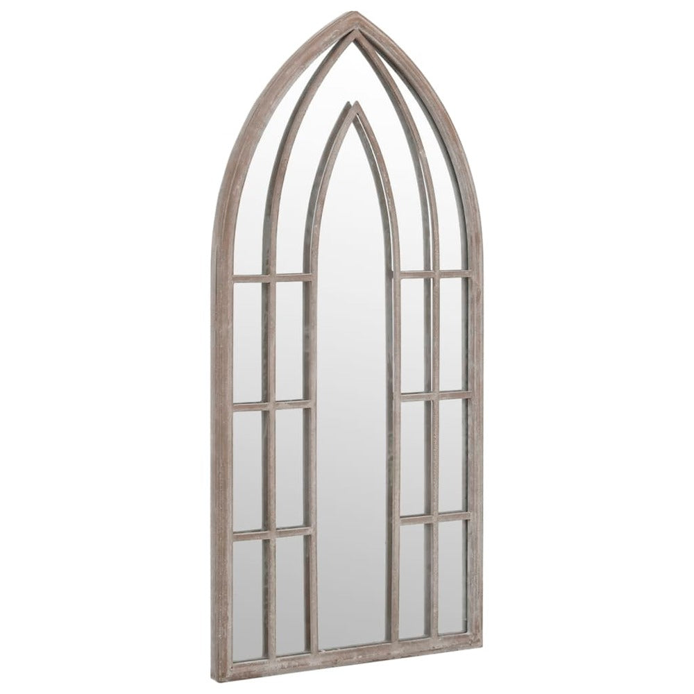 VIDAXL Miroir De Jardin Sable 100x45cm Fer Pour Utilisation Extérieure