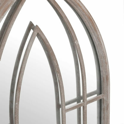 VIDAXL Miroir De Jardin Sable 100x45cm Fer Pour Utilisation Extérieure
