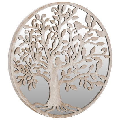 VIDAXL Miroir De Jardin Sable 40x2,5cm Fer Rond Utilisation Extérieure