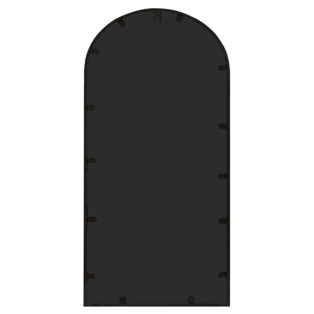 VIDAXL Miroir De Jardin Noir 70x30 Cm Fer Pour Utilisation Extérieure