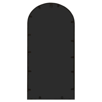 VIDAXL Miroir De Jardin Noir 70x30 Cm Fer Pour Utilisation Extérieure