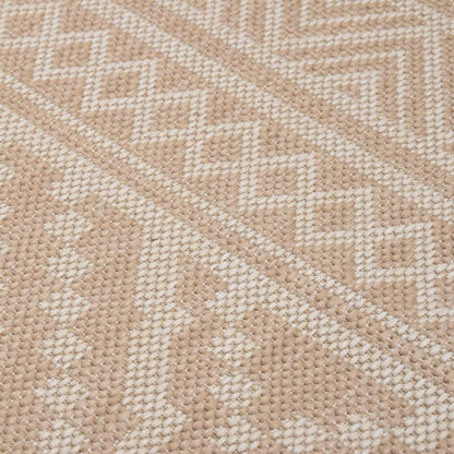 VIDAXL Tapis à Tissage Plat D'extérieur 160x230 Cm Rayures Brunes