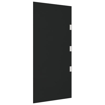 VIDAXL Panneaux Latéraux Pour Auvent De Porte 2 Pcs Noir Verre Trempé