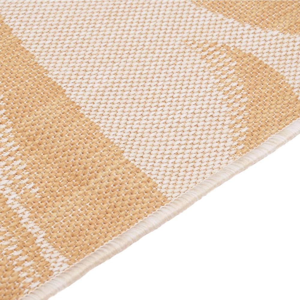 VIDAXL Tapis à Tissage Plat D'extérieur 100x200 Cm Motif De Feuille