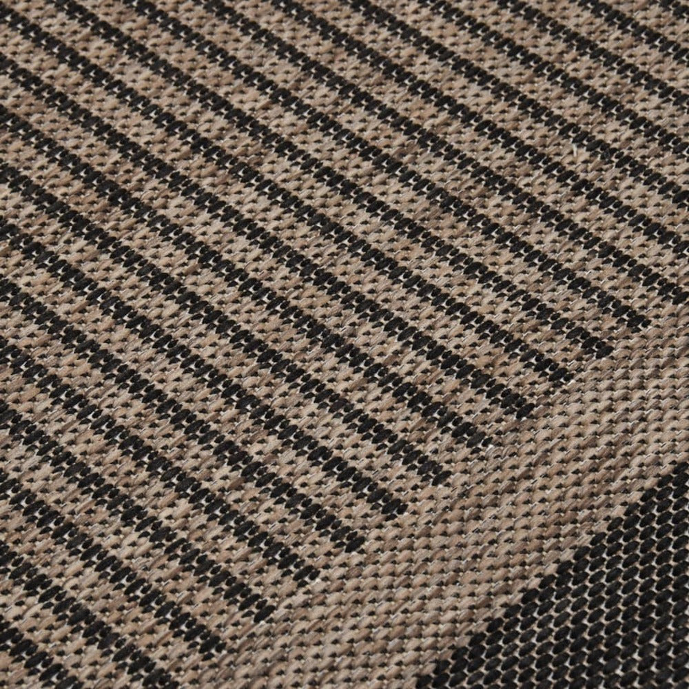 VIDAXL Tapis à Tissage Plat D'extérieur 160x230 Cm Marron Foncé