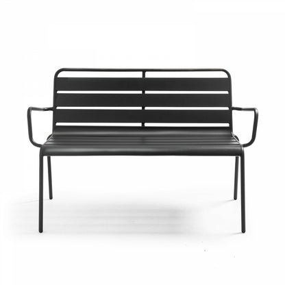  Banc De Jardin En Métal Anthracite