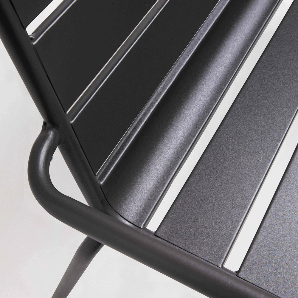  Banc De Jardin En Métal Anthracite