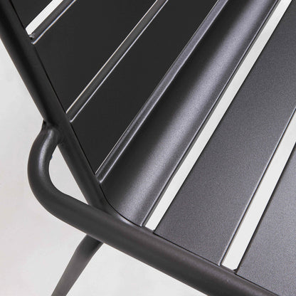  Banc De Jardin En Métal Anthracite