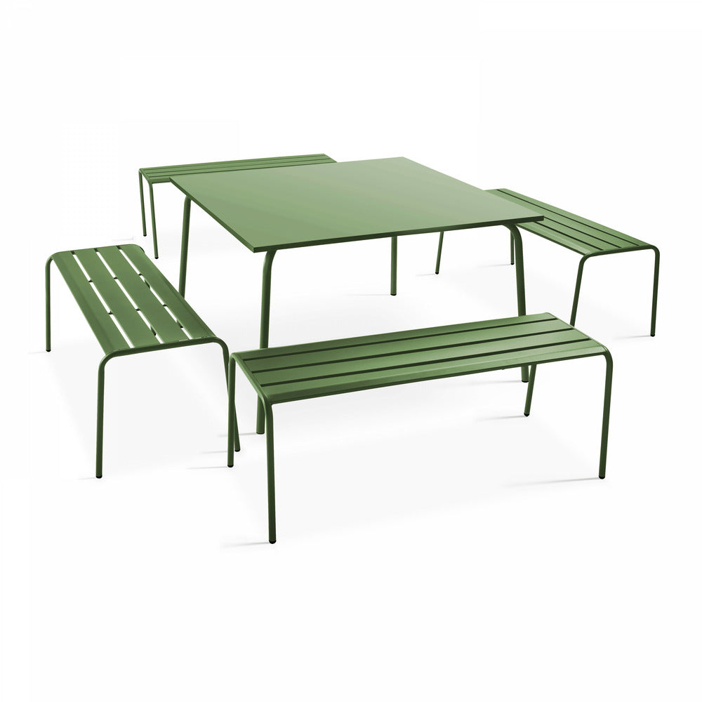  Banc De Jardin En Acier Vert Cactus