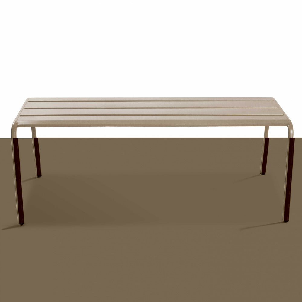  Banc De Jardin En Acier Taupe