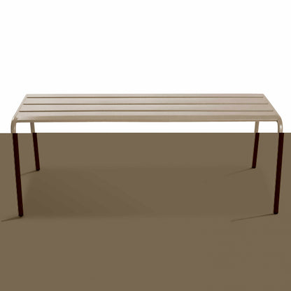  Banc De Jardin En Acier Taupe