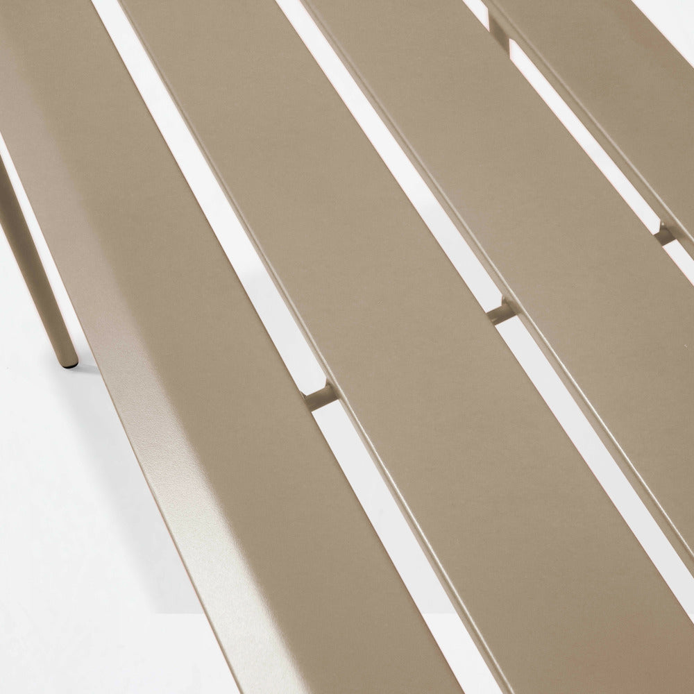  Banc De Jardin En Acier Taupe