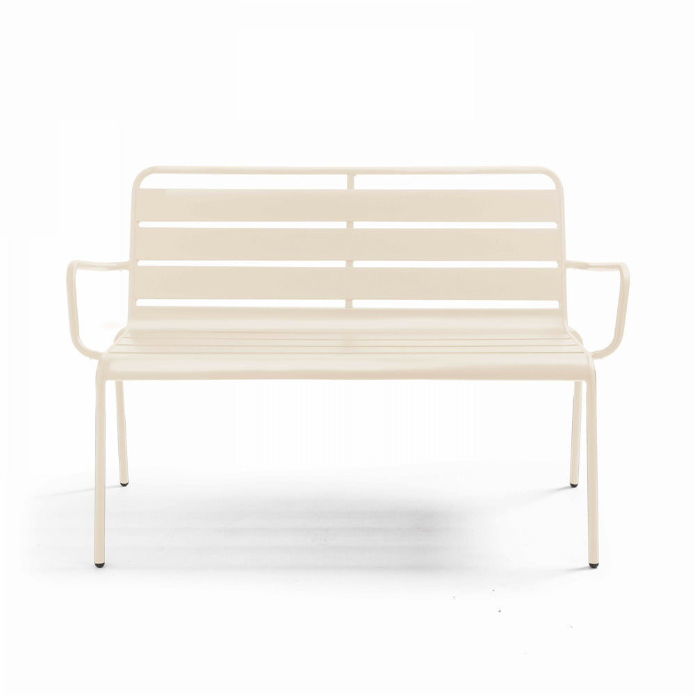  Banc De Jardin En Métal Ivoire