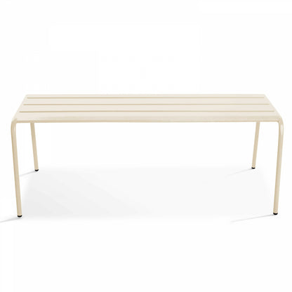  Banc De Jardin En Acier Ivoire