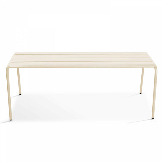  Banc De Jardin En Acier Ivoire