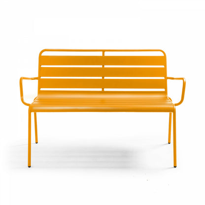  Banc De Jardin En Métal Jaune