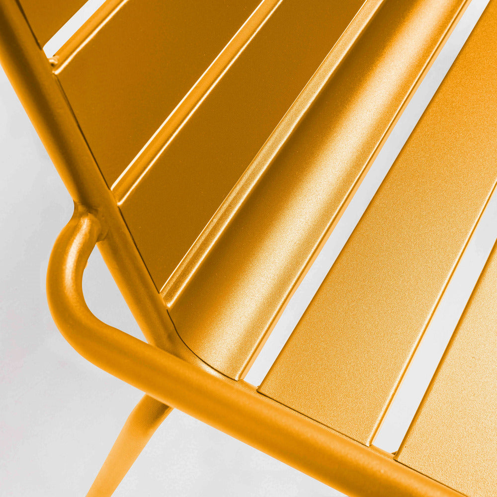  Banc De Jardin En Métal Jaune