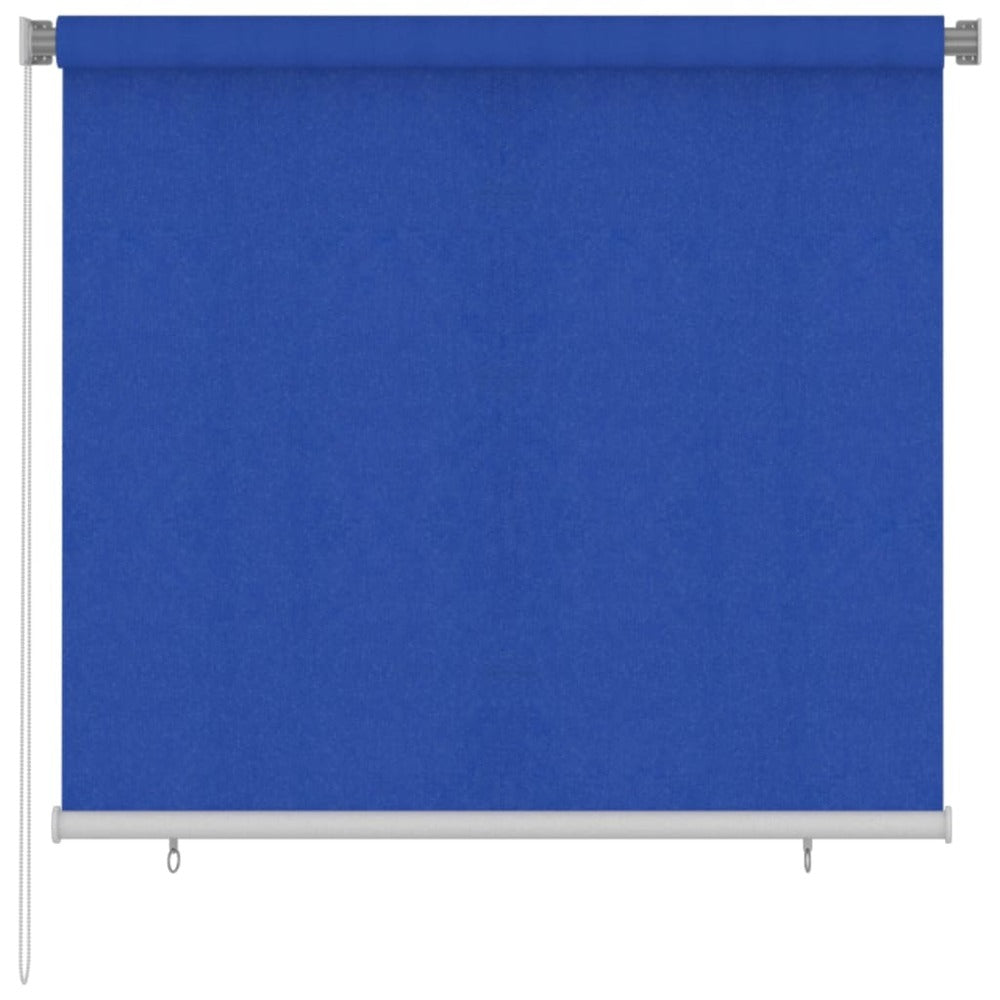 VIDAXL Store Roulant D'extérieur 160x140 Cm Bleu Pehd